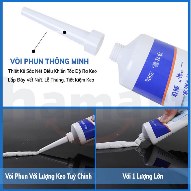 Kem Vá Tường LKB Keo Trám Tường Đa Năng Che Vết Nứt Tường [Đầy Đủ Đầu Nối & Dụng Cụ Trám]