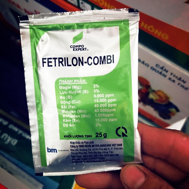 Phân bón lá trung vi lượng FETRILON-COMBI (25g/1gói nhập khẩu Đức)