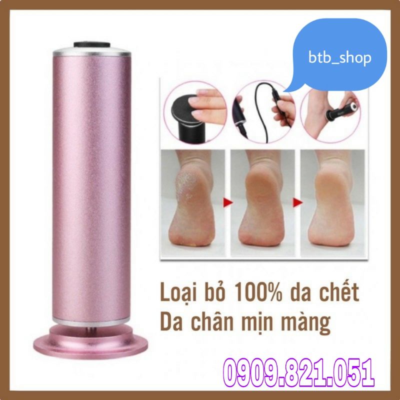 Máy Chà Gót Chân, Tẩy tế bào chết cho Tiệm Nail, Cá Nhân tại nhà kèm - Tặng kèm 60 miêng chà