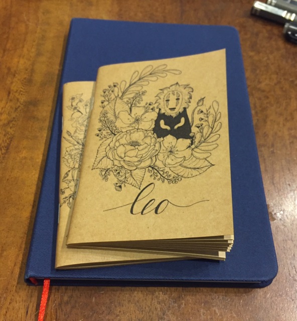 Sổ tay Mini Sketchbook bìa Vô diện và 12 cung hoàng đạo - 72 trang Ruột giấy kraft trơn / kẻ ngang - gần size B7