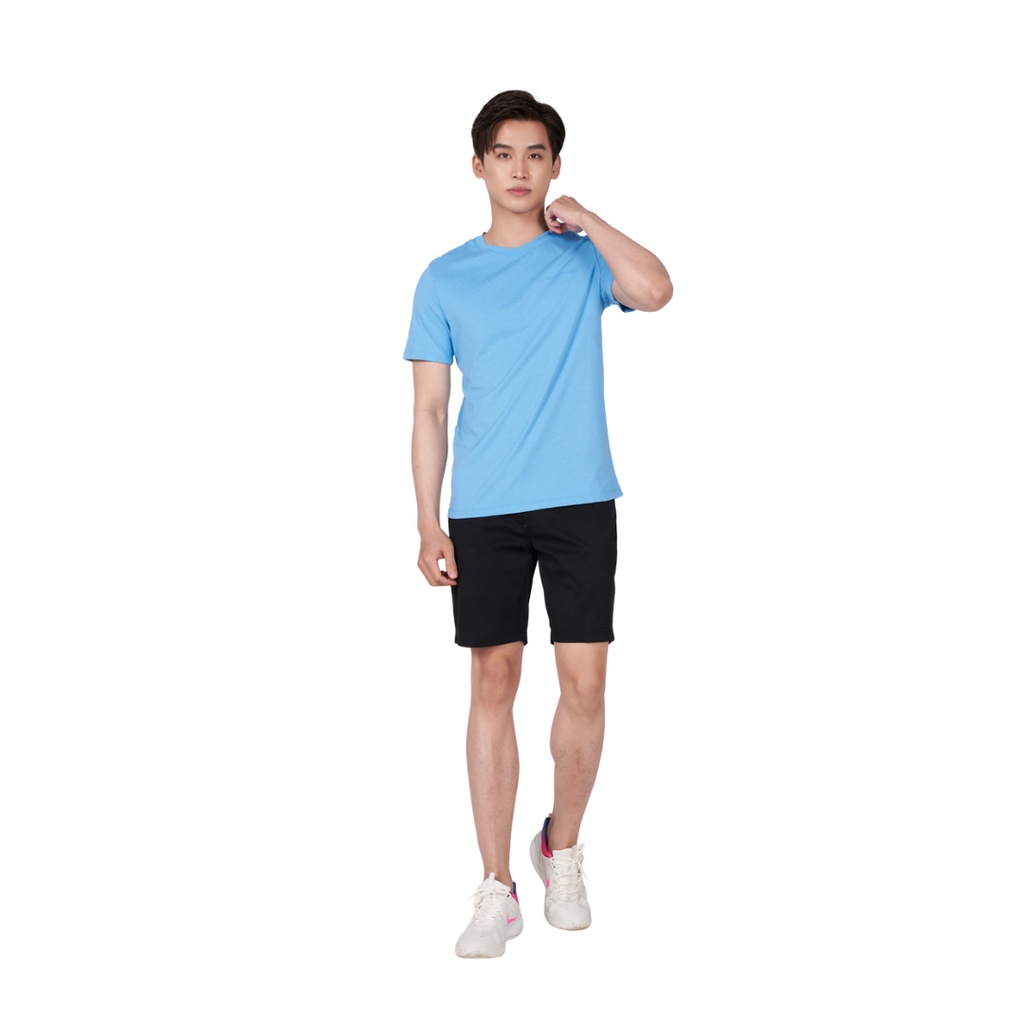 Áo t-shirt nam YODY chất liệu cotton, áo phông cổ tròn in ngực look good feel good TSM5201