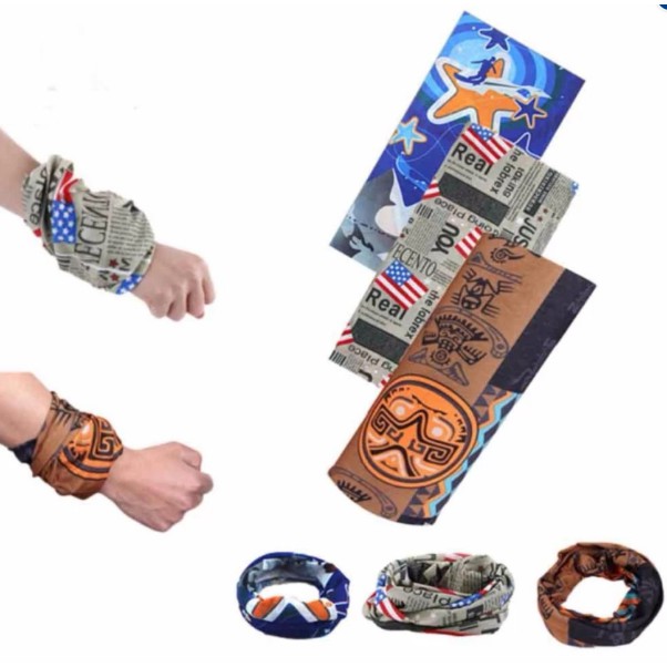 Bộ 3 Khăn Đa Năng Cho nam nữ (Màu ngãu nhiên)