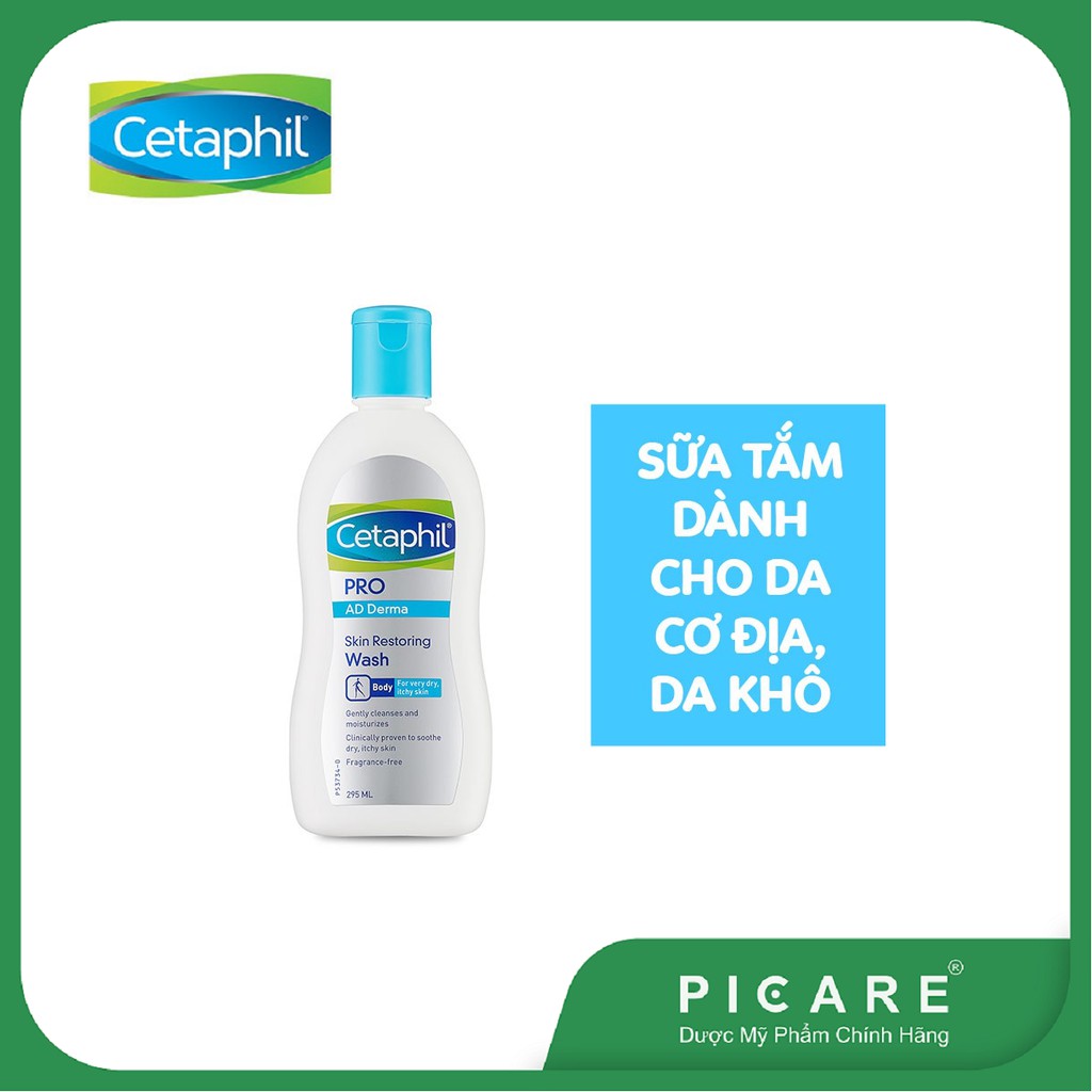 Sữa tắm dành cho da cơ địa, khô Cetaphil Pro Ad Derma Wash 295ml