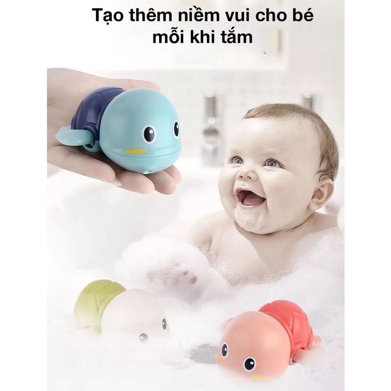 Đồ Chơi Rùa Biển, Heo nhỏ, Cua, Cá béo trong nhà Tắm, Bể Bơi, Hồ Bơi - Đồ Chơi Vặn Cót Dưới Nước Cho Bé