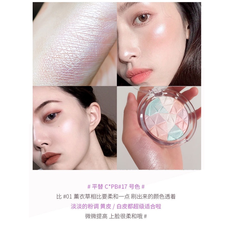 Phấn Nhũ Lục Giác Bắt Sáng Hilight BUEQCY Hàng Nội Địa Trung
