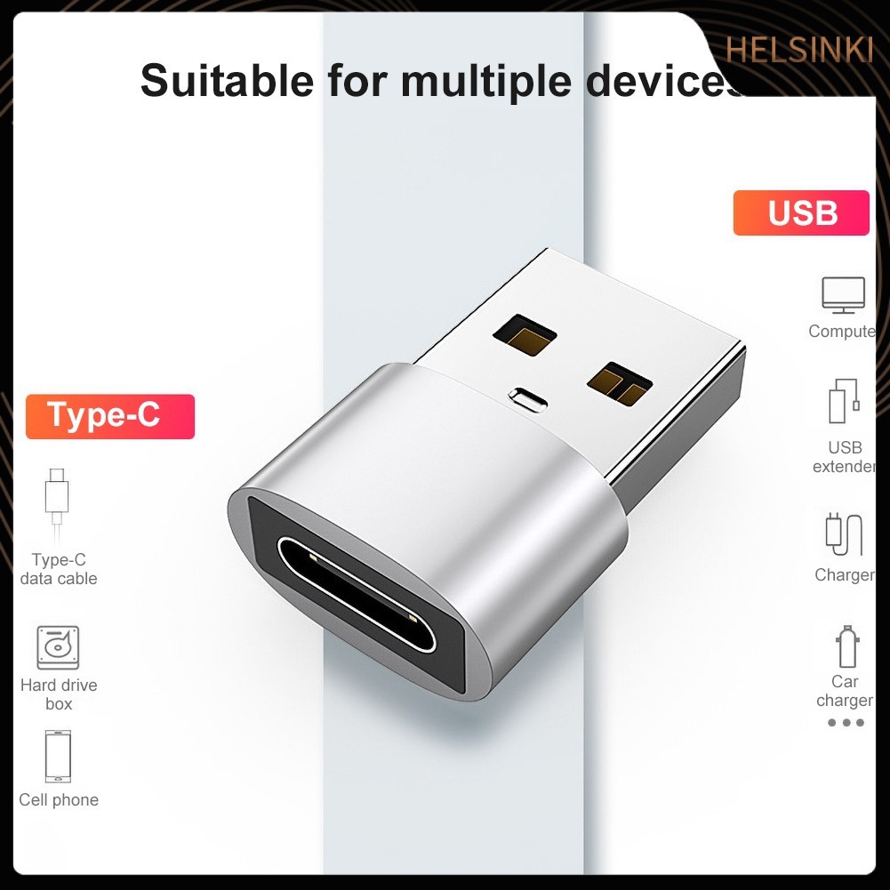 Nơi﹊☍Bộ 2 Đầu tiên Chuyển đổi Type-C Cái Sang Usb Đực Bằng Hợp Kim Cho Điện Thoại