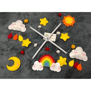 treo nôi mây cầu vồng