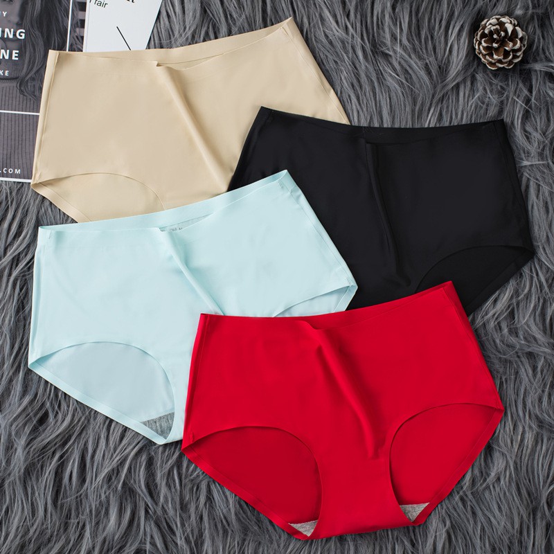 Quần lót nữ thun lạnh đúc su cao cấp không viền  mặc thoáng khí gợi cảm