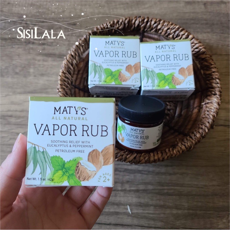Dầu ấm ngực Maty’s cho bé 2 tuổi +