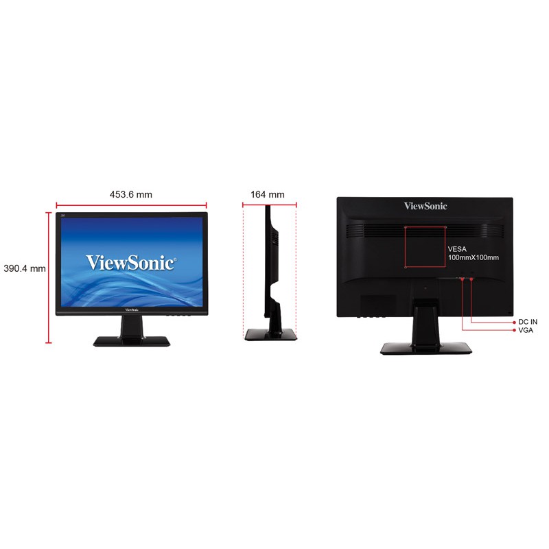 Màn Hình ViewSonic 19.5" VX2039 (1440x900/IPS/75Hz/5ms). Vi Tính Quốc Duy