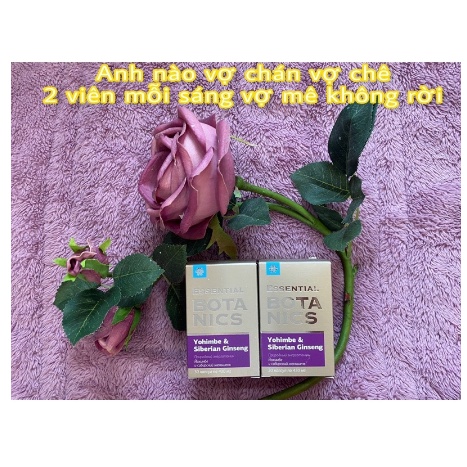 Thực phẩm bảo vệ sức khỏe Essential Botanics Yohimbe & Siberian ginseng