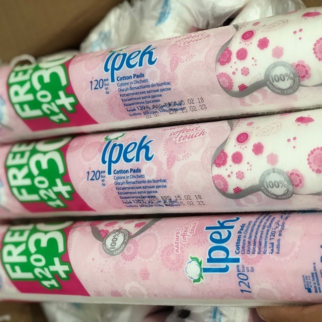 Bông tẩy trang 150 miếng chính hãng IPEK Thổ Nhĩ Kỳ | BigBuy360 - bigbuy360.vn