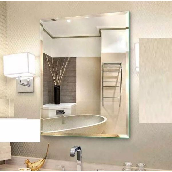 Gương Treo Tương Lavabo phòng tắm LUXHOME. 40 x 60 cm, sẵn pass treo tường.