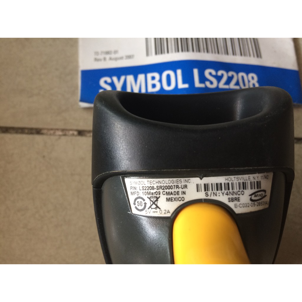 Đầu đọc mã vạch ( barcode ) symbol LS2208 made in Mexico