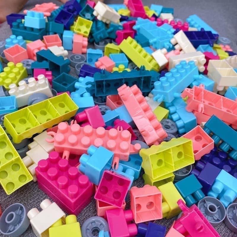 Đồ Chơi LeGo XÔ 198 Chi Tiết, Xô Đồ Chơi Lắp Ráp Cho Trẻ Em Siêu Rẻ