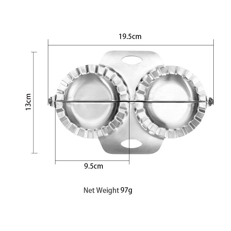 1 Khuôn Làm Há Cảo Hai Đầu Bằng Thép Không Gỉ 304