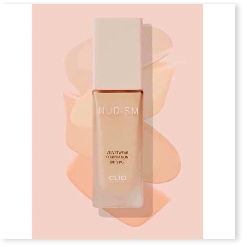 [Mã giảm giá mỹ phẩm chính hãng] Kem nền Clio Nudism Velvetwear Foundation SPF15 PA 35 g | BigBuy360 - bigbuy360.vn