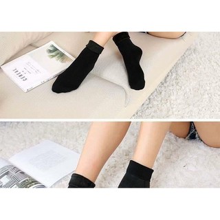 sét 2 đôi Tất chân lót lông siêu ấm (4 chiếc ), tất chân lót lông giữ nhiệt