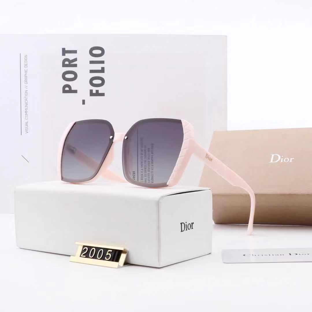 Xu hướng mới của châu Âu và Mỹ năm 2021 Kính mát có thương hiệu Christian Dior dành cho nữ Phân cực chính hãng (Có hộp và hộp đựng kính)