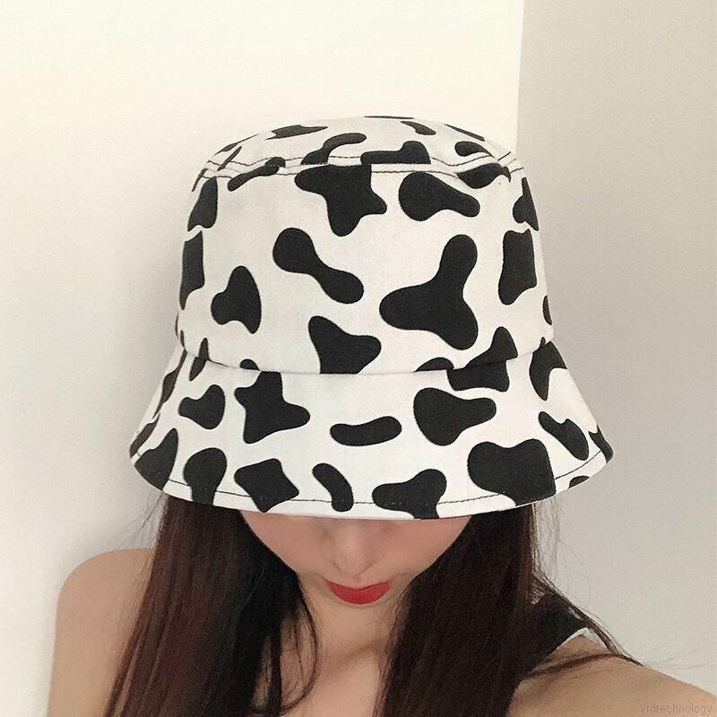 Mũ Bucket Bò sữa &amp; Ngựa vằn siêu hot - Nón tai vành cotton thoáng mát