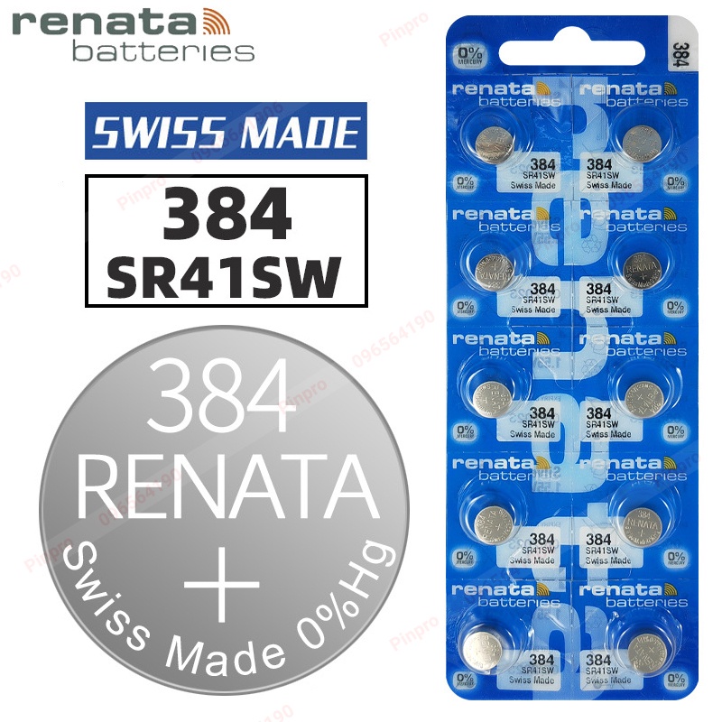 Pin Renata 384 SR41SW pin đồng hồ Thụy Sỹ chính hãng