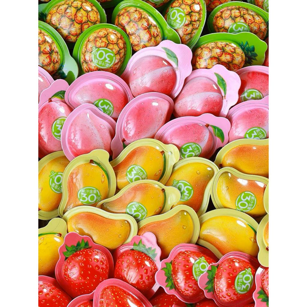 Thạch trái cây 3D Zhi Đủ Vị Dâu, Chanh Dây, Đào, Chanh Vàng siêu ngon - Gói 250gr / 500gr