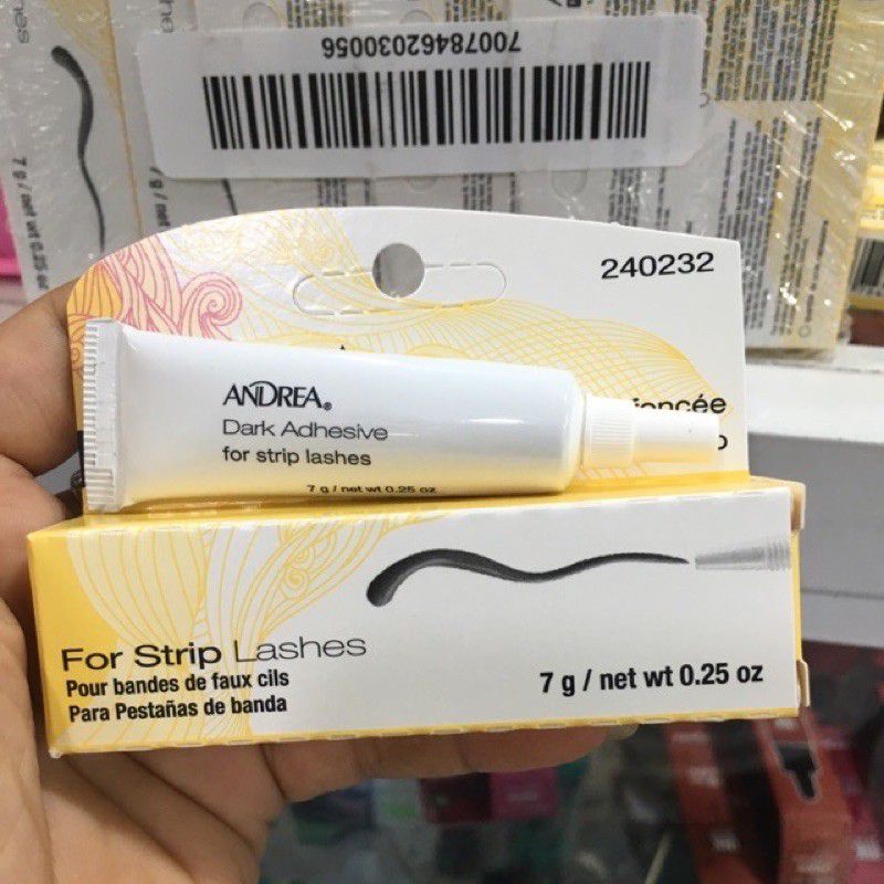 Keo dán mi giả Andrea Dark Adhesive siêu dính nhanh khô an toàn không kích ứng