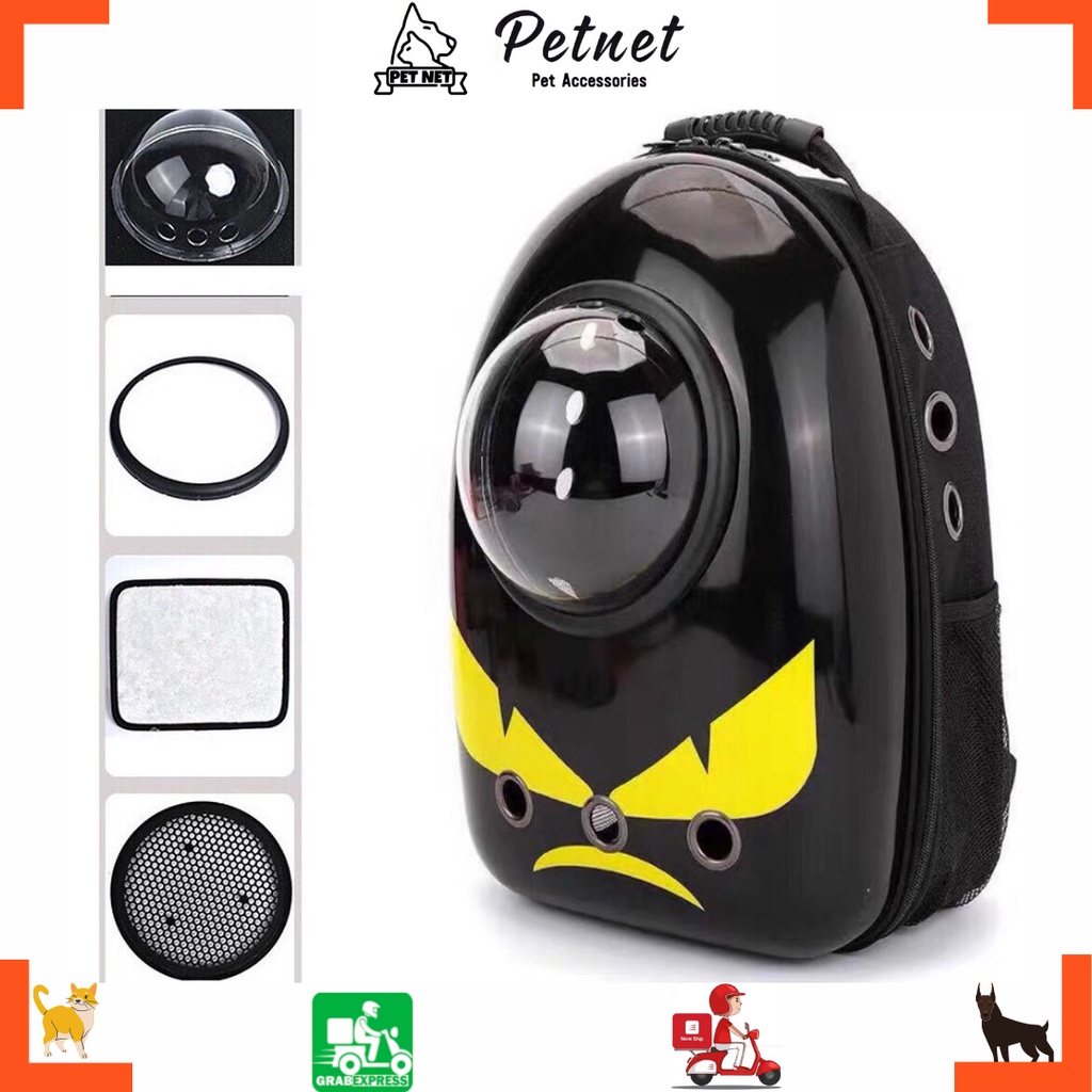 Balo Phi Hành Gia Cho Mèo Hình FENDI_Balo Vận Chuyển BATMAN Cho Thú Cưng