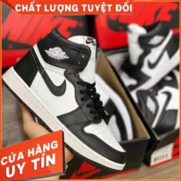 [ FREESHIP –BẢO HÀNH 12 THÁNG] GIÀY SNEAKER NAM NỮ JORDAN CAO CỔ ĐEN TRẮNG HOT TREND