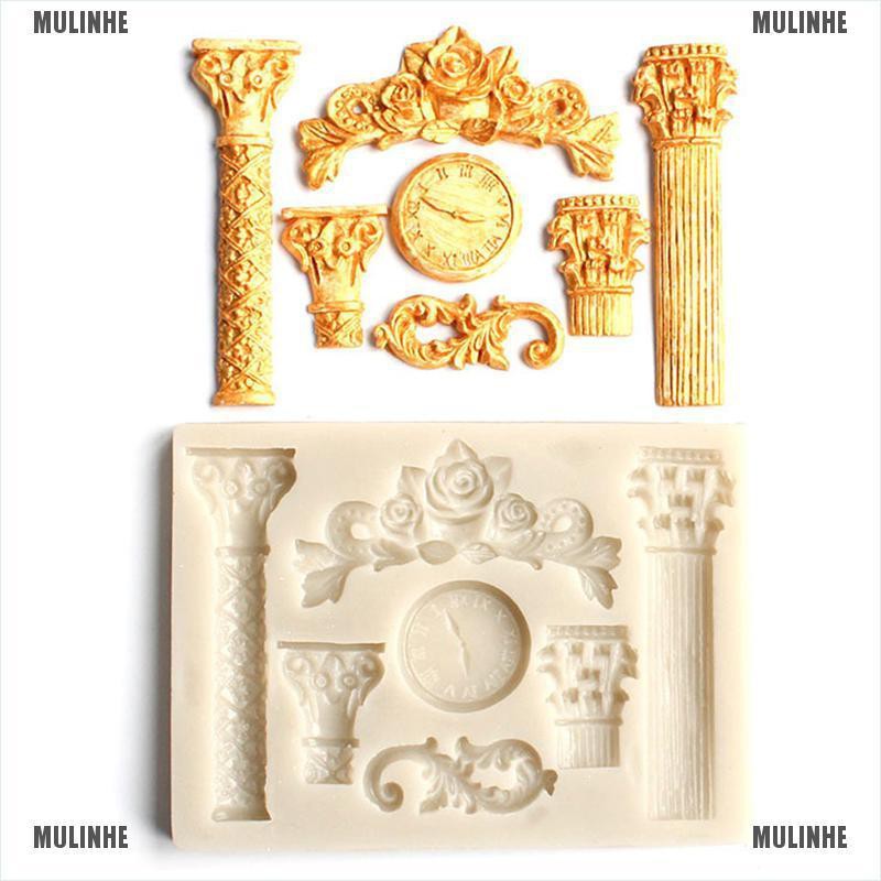 Khuôn silicone Tạo Hình Làm Bánh Hình Đồng Hồ &amp; Sâu Bướm DIY