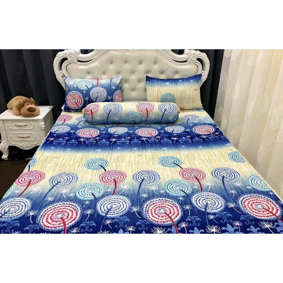 [RẺ VÔ ĐỊCH] Bộ drap thun lạnh Hàn Quốc 4 món vải dày và mịn hàng đẹp - nhiều size MẪU 8