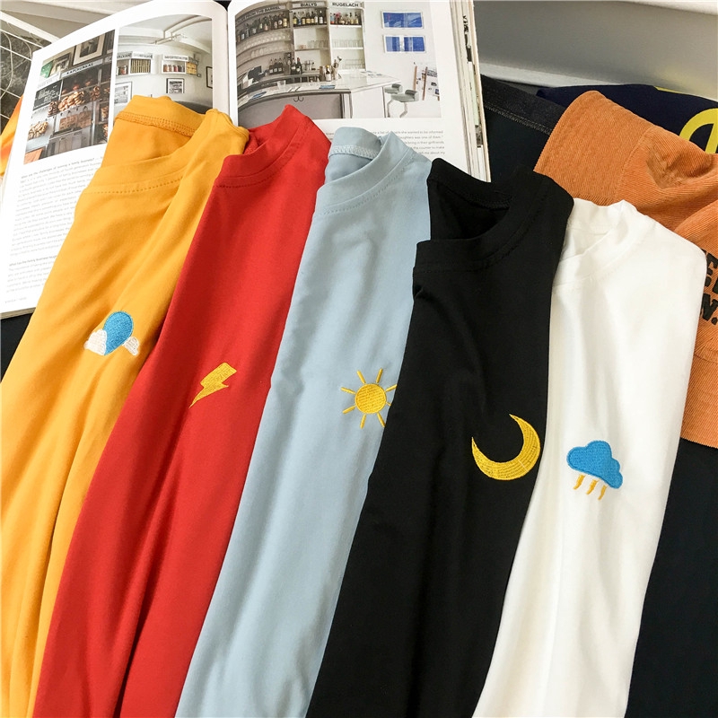 Áo Croptop sát nách hoạ tiết thêu thiết kế dáng rộng thoải mái