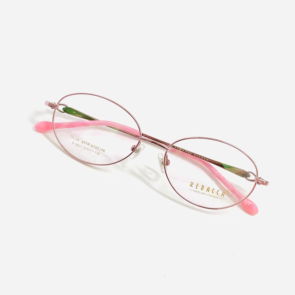 Gọng kính kim loại nữ TAMANHEYEWEAR mắt tròn thời trang cao cấp lắp mắt cận viễn loạn theo yêu cầu