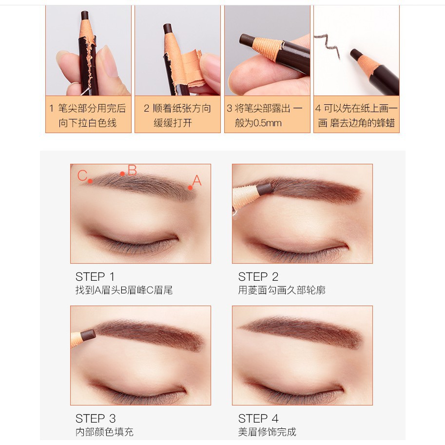 Chì Kẻ Mày Xé Không Thấm Nước 5 Màu Nội Địa Trung | BigBuy360 - bigbuy360.vn