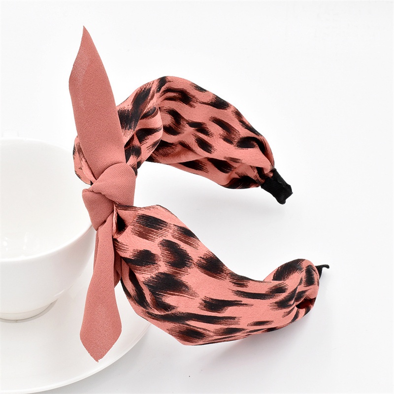 Băng Đô Vành Rộng Họa Tiết Da Báo Thời Trang Thu Đông Dành Cho Nữ