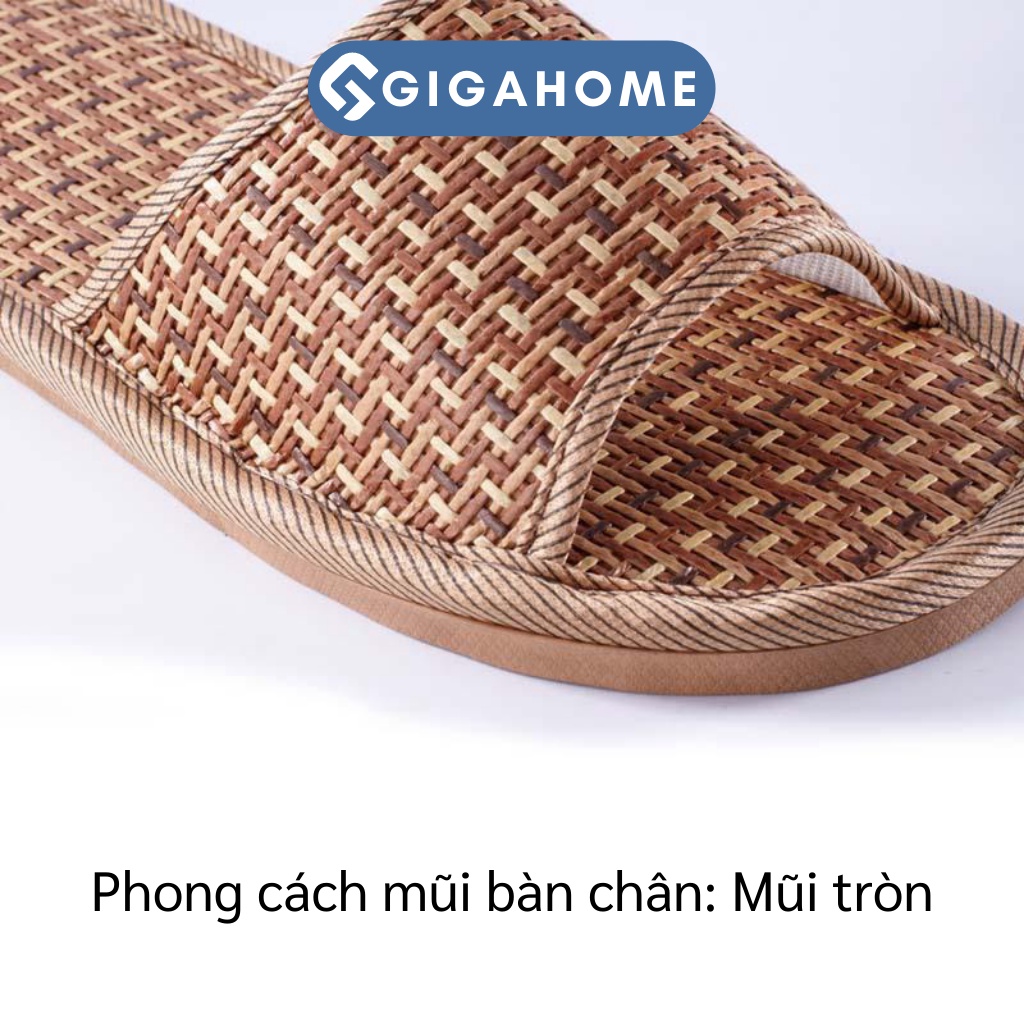 Dép Cói Đan Rơm Đi Trong Nhà, Văn Phòng GIGAHOME Thoáng Khí, Siêu Rẻ 8380
