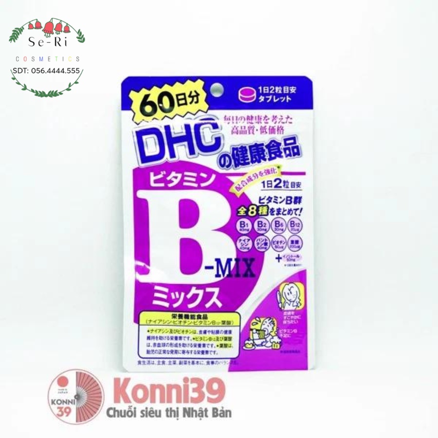VITAMIN C,E,B Sắt Canxi - DHC 40V/1 Gói - Thực Phẩm Chính hãng