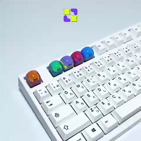 Keycap Artisan Nút bàn phím cơ XULU Bộ sưu tập Gloop màu sắc nổi bật Profile DOM | BigBuy360 - bigbuy360.vn