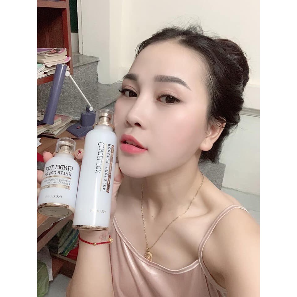 Bộ dưỡng trắng Cindeltox Kem truyền trắng + Nhũ tương Cindeltox chính hãng Hàn Quốc | BigBuy360 - bigbuy360.vn