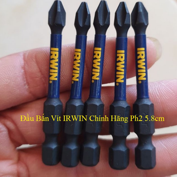 Mũi Bắt Vít - Đầu Bắn Vít IRWIN Chính Hãng Ph2 58mm