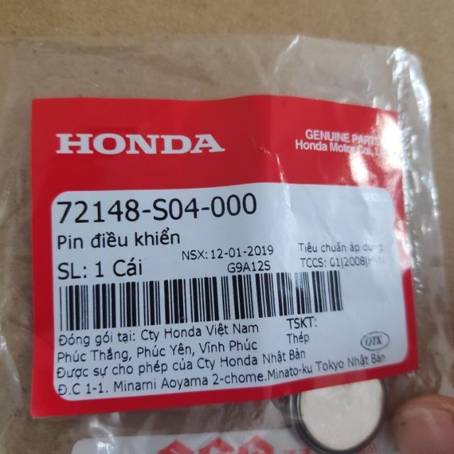 Pin Remote Honda và các dòng remote khác