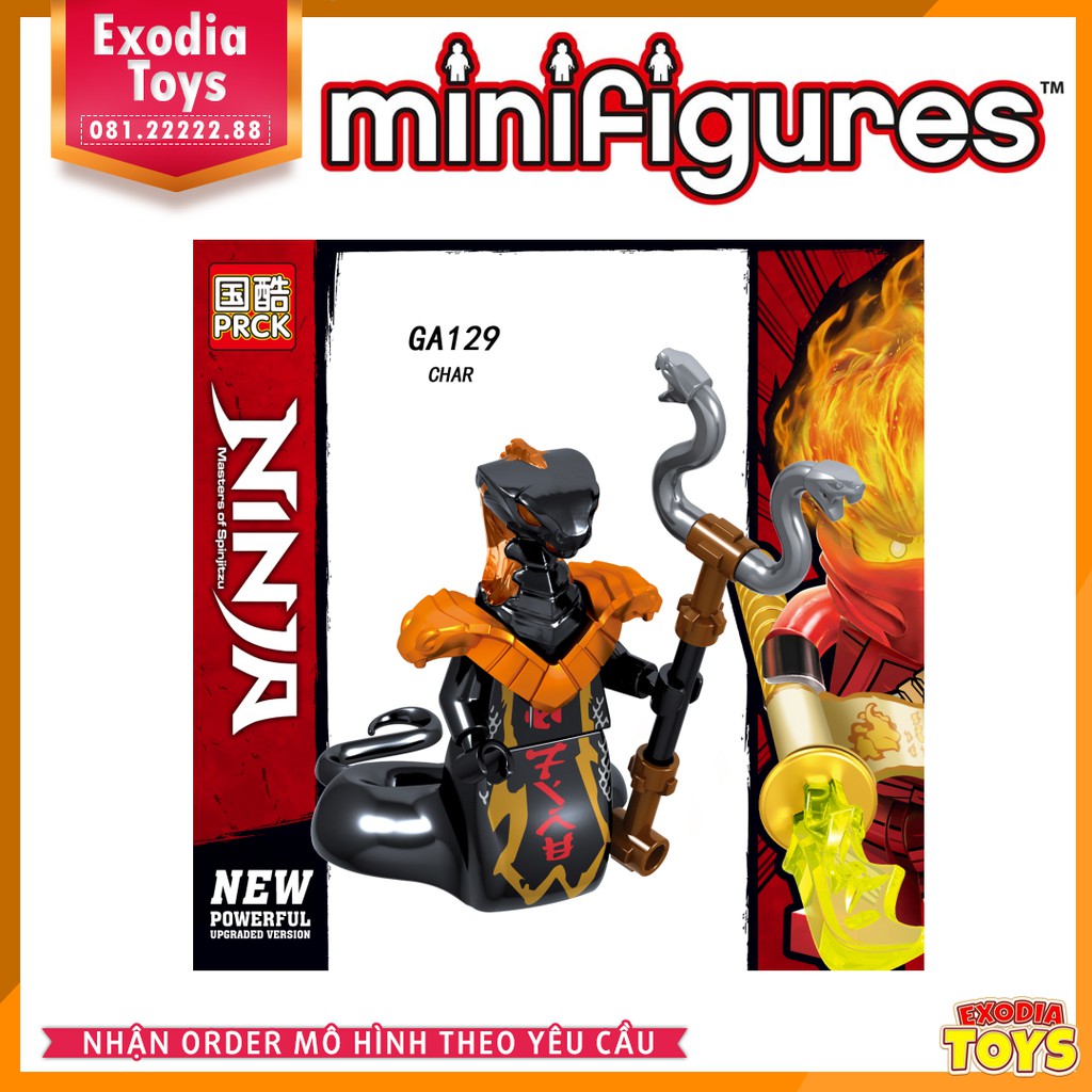 Xếp hình Migfigure nhân vật hoạt hình Ninjago Season 11 - Đồ Chơi Lắp Ghép Sáng Tạo - PRCK GA123-130