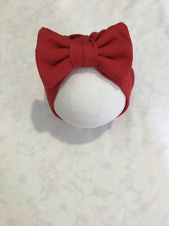 Mũ turban cho bé: màu đỏ