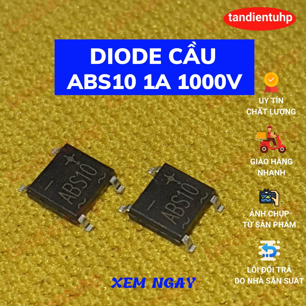 10 Diode Cầu ABS10 1A 1000V Cầu chỉnh lưu