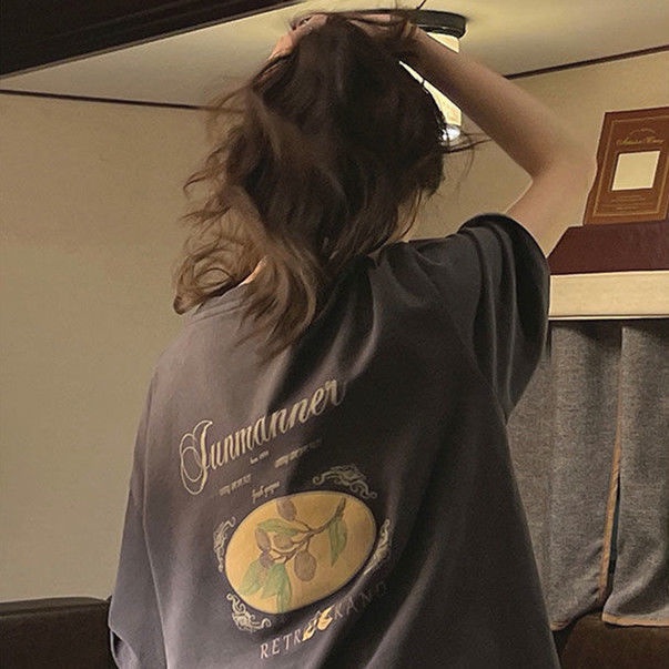 Áo Thun Ngắn Tay Dáng Rộng Phong Cách Nhật Bản Thời Trang Mùa Hè Dành Cho Nữ 2022