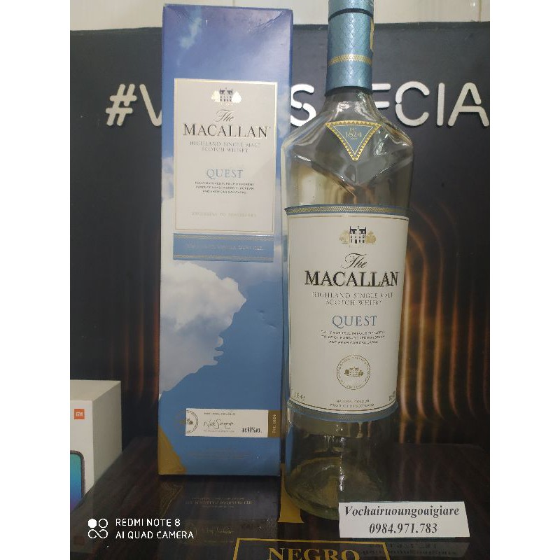 vỏ chai rượu MACALLAN GOLD, QUEST, LUMINA