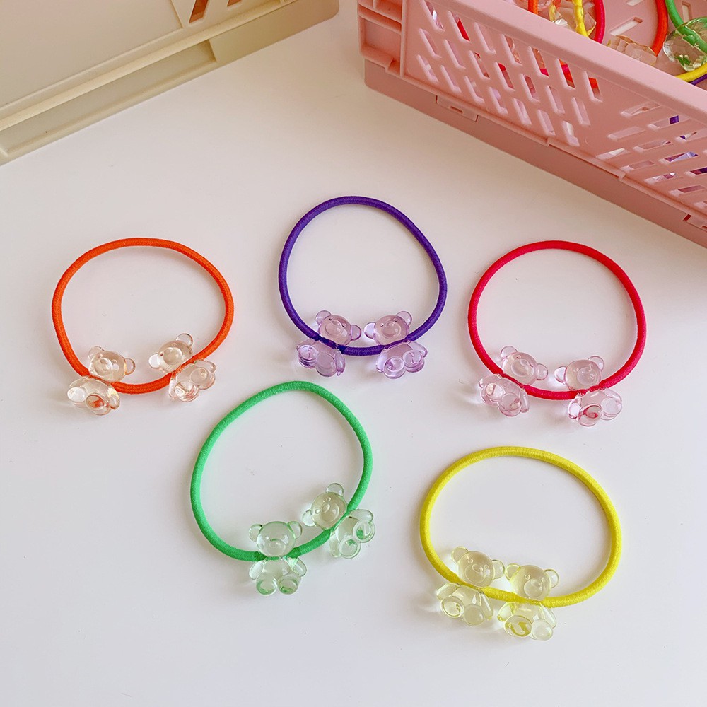 Dây cột tóc thun đính hạt xinh xắn ulzzang