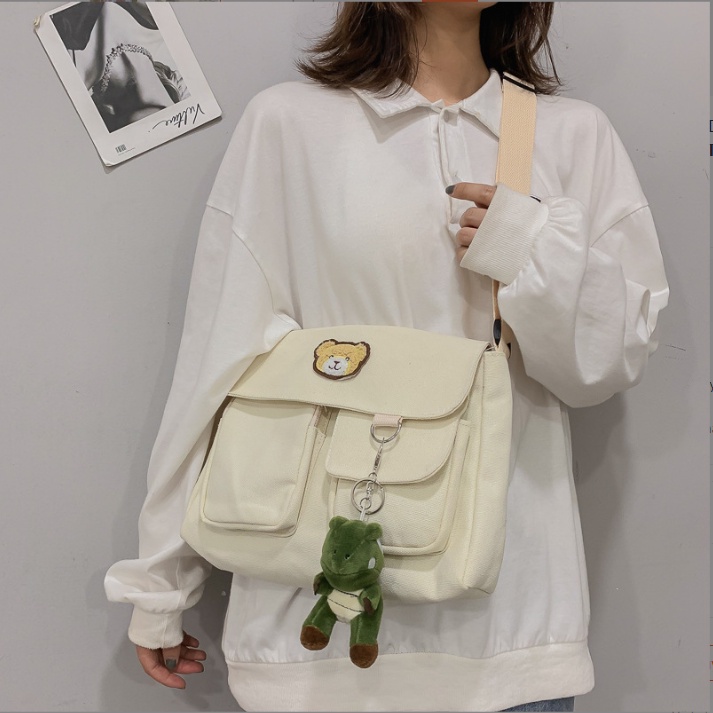 Túi tote Đeo Chéo  vải đeo chéo Nam nữ đi học đi chơi phong cách unisex đẹp giá rẻ
