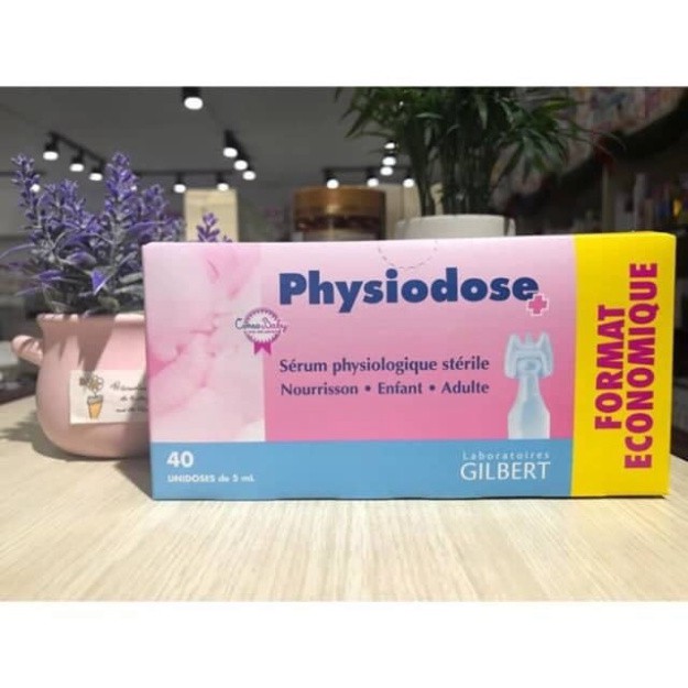 NƯỚC MUỐI SINH LÝ PHÁP HỒNG 40 ỐNG PHYSIODOSE