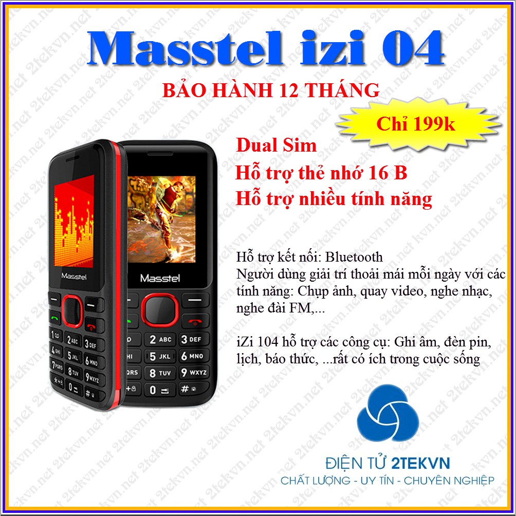 Điện thoại cho người già giá rẻ Masstel izi 104 | WebRaoVat - webraovat.net.vn